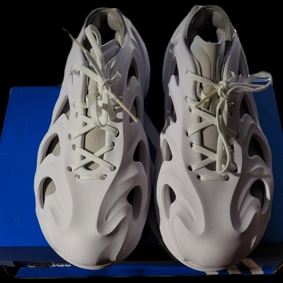 Men's Adidas AdiFOM Q Sneakers Adiplus Off White & Aluminum Size 9.5  - Open Box - Picture 5 of 16